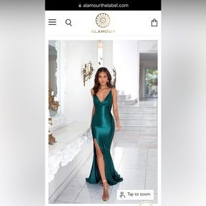 Alamour the Label Emerald green Desirae dress